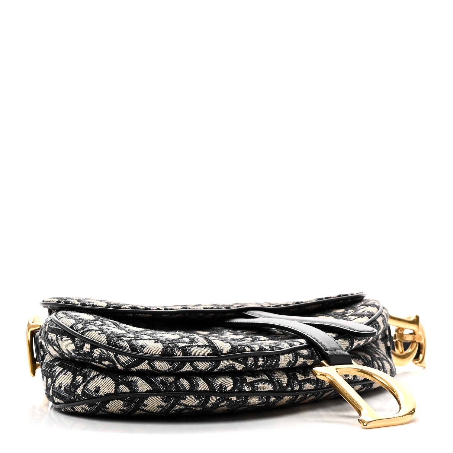 Christian Dior Oblique Saddle Bag Blue 4 of 11