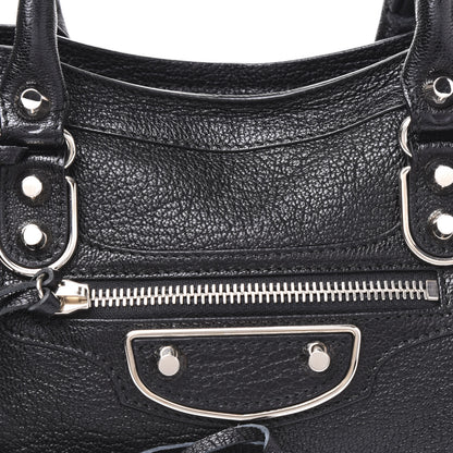 Balenciaga Chevre Silver Metallic Edge Hardware S City Black 8 of 8