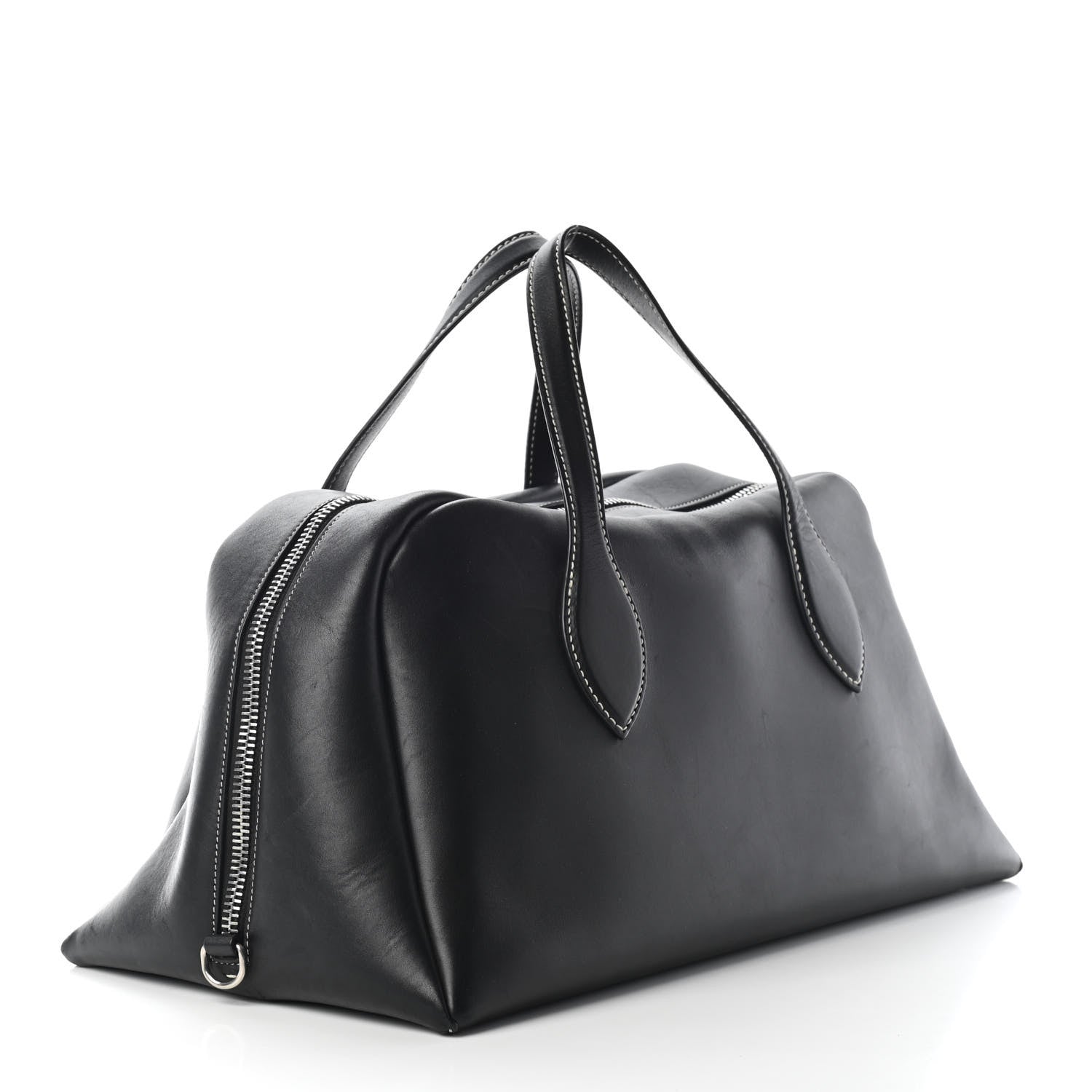 Celine Natural Calfskin Bowling Bag Black 2 of 9
