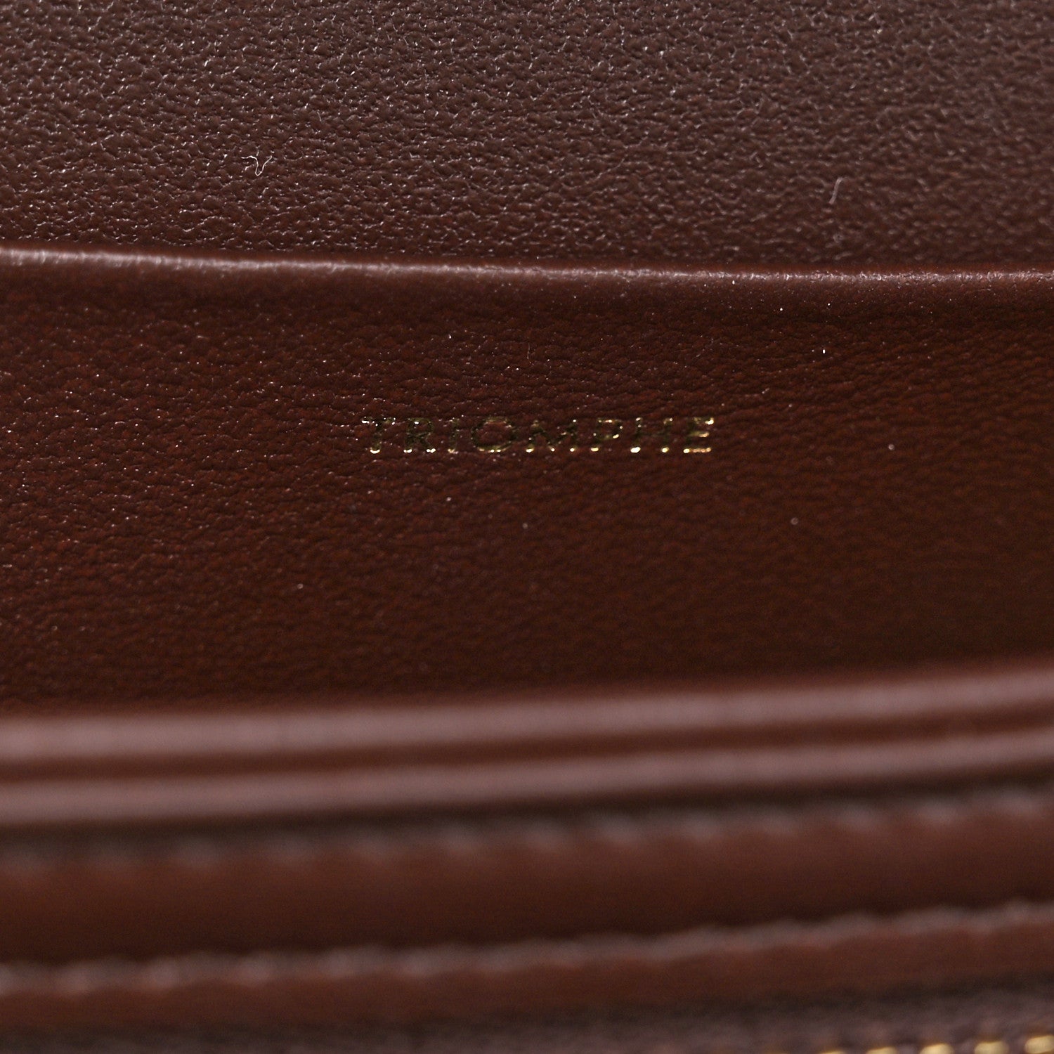 Celine Shiny Calfskin Medium Triomphe Chestnut 1535829 – FASHIONPHILE