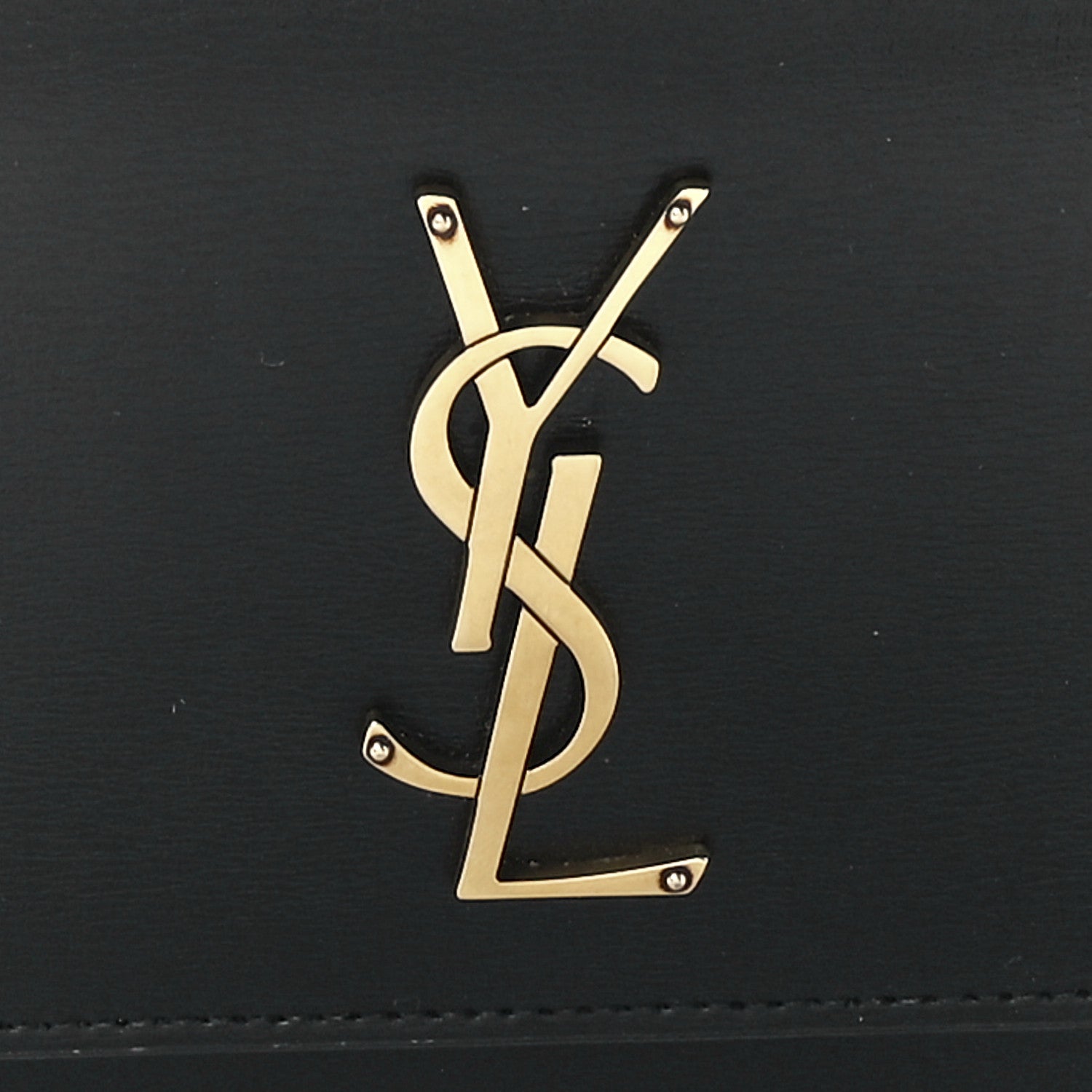 Saint Laurent Calfskin Monogram Sunset Chain Wallet Black 8 of 11