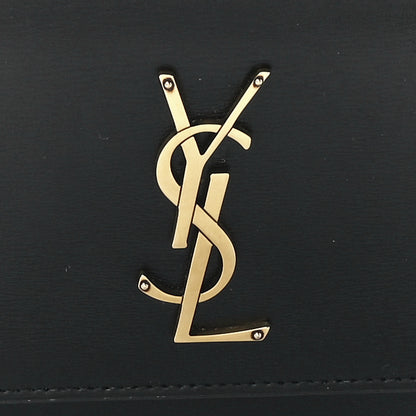 Saint Laurent Calfskin Monogram Sunset Chain Wallet Black 8 of 11