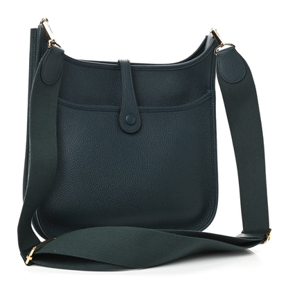 Hermes Taurillon Clemence Evelyne III PM Vert Cypress 2 of 8
