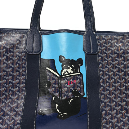 Goyard Goyardine Villette Tote Blue 8 of 12
