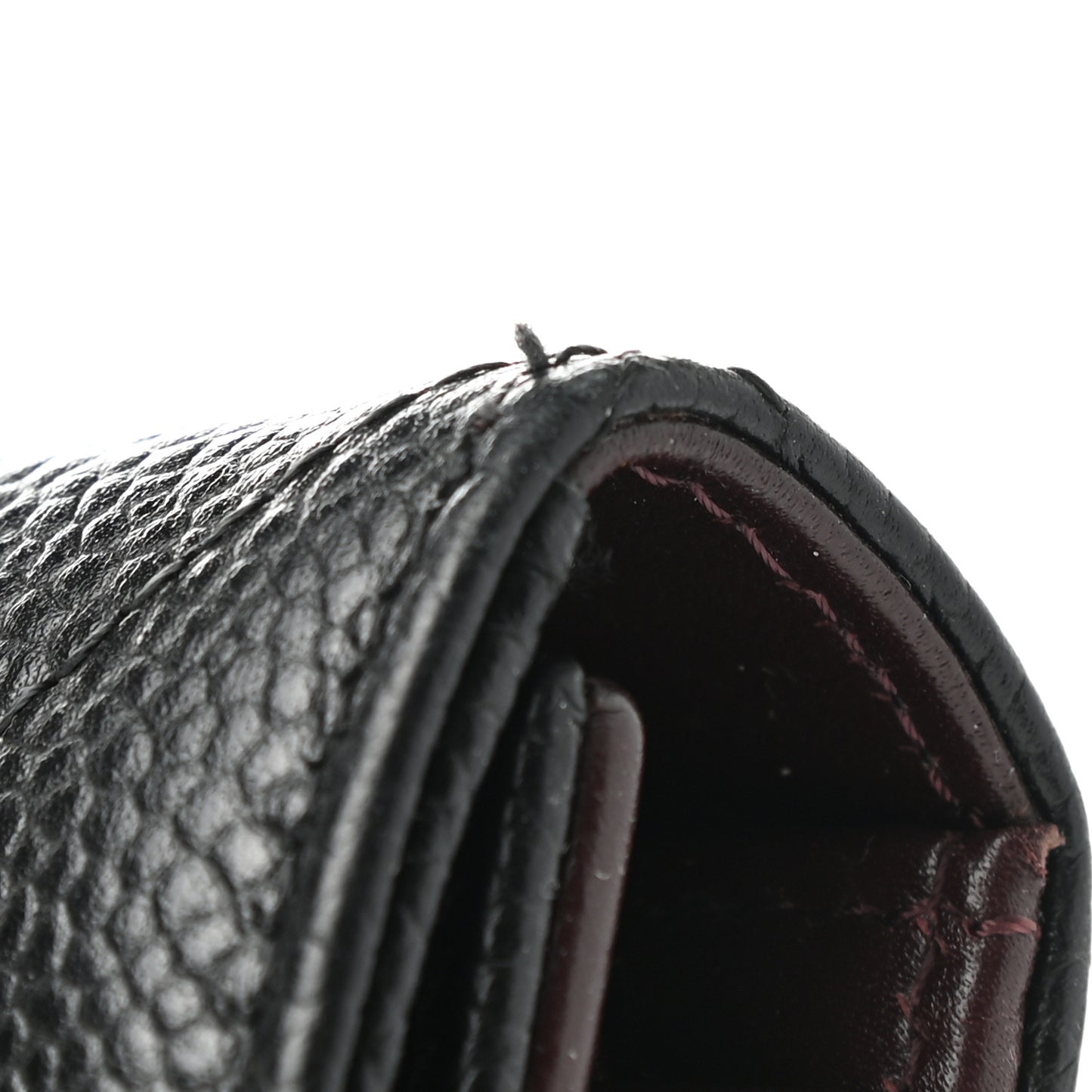 Caviar Quilted Large Flap Wallet Black