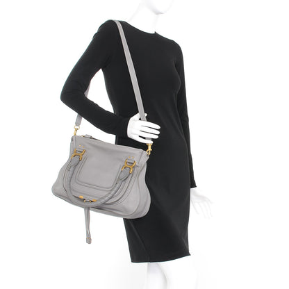 Chloe Calfskin Medium Marcie Satchel Cashmere Grey 2 of 10