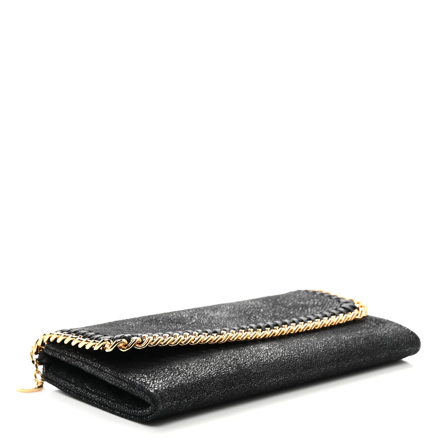 Shaggy Deer Falabella Flap Wallet Black