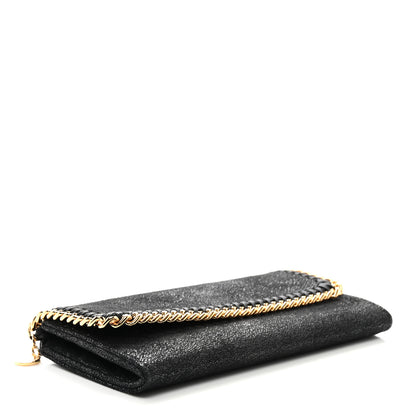 Stella McCartney Shaggy Deer Falabella Flap Wallet Black 4 of 6