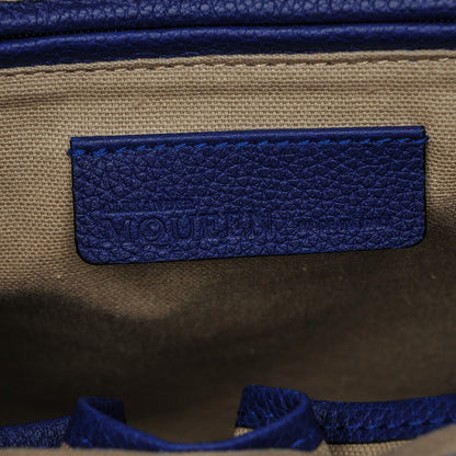 Alexander McQueen Pebbled Calfskin Large Skull Padlock Zip Around Tote Ultramarine 6 of 6