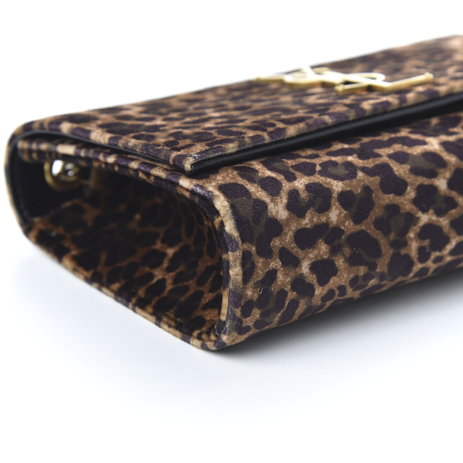 Saint Laurent Jacquard Leopard Small Monogram Kate Satchel Manto Natural 6 of 9