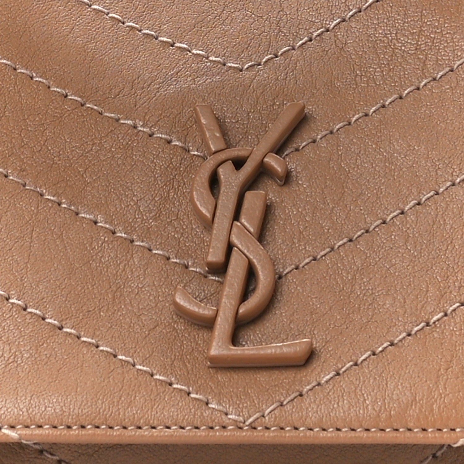 Saint Laurent Vintage Lambskin Chevron Monogram Small Nolita Peru 9 of 11