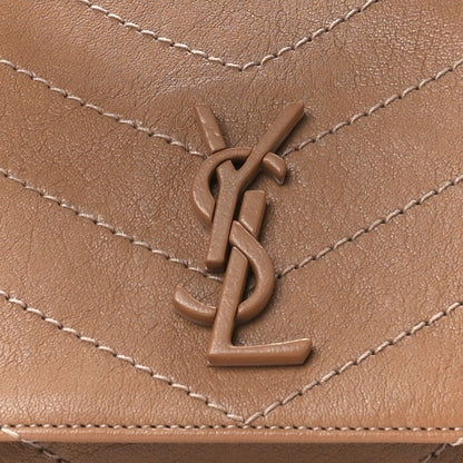 Saint Laurent Vintage Lambskin Chevron Monogram Small Nolita Peru 9 of 11