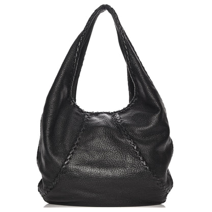 Bottega Veneta Cervo Deerskin Large Hobo Nero Black 1 of 11