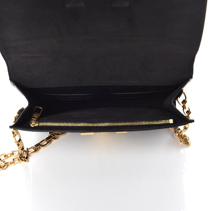 Louis Vuitton Calfskin Chain Louise GM Black 5 of 10