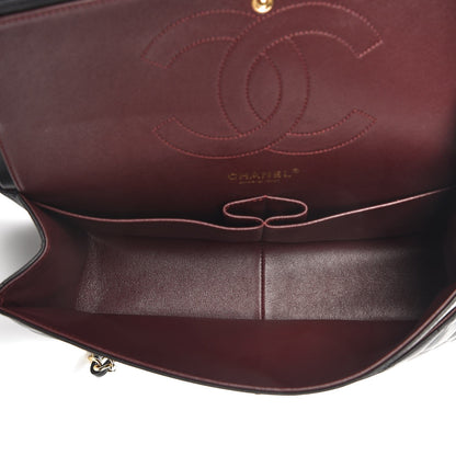 Chanel Lambskin Quilted Jumbo Double Flap Black 6 of 13