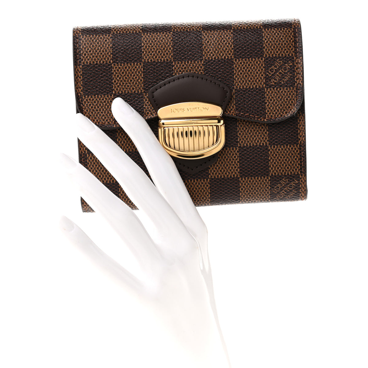 Louis Vuitton Damier Ebene Joey Wallet 2 of 7