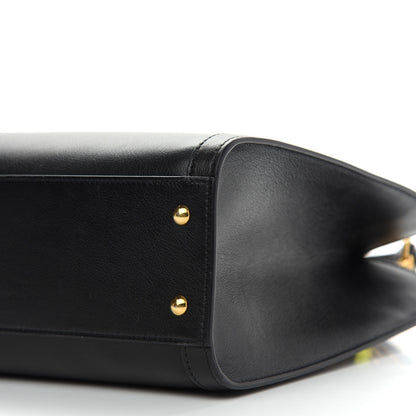 Gucci Calfskin Small Diana Tote Bag Black Yellow Fluo 9 of 14
