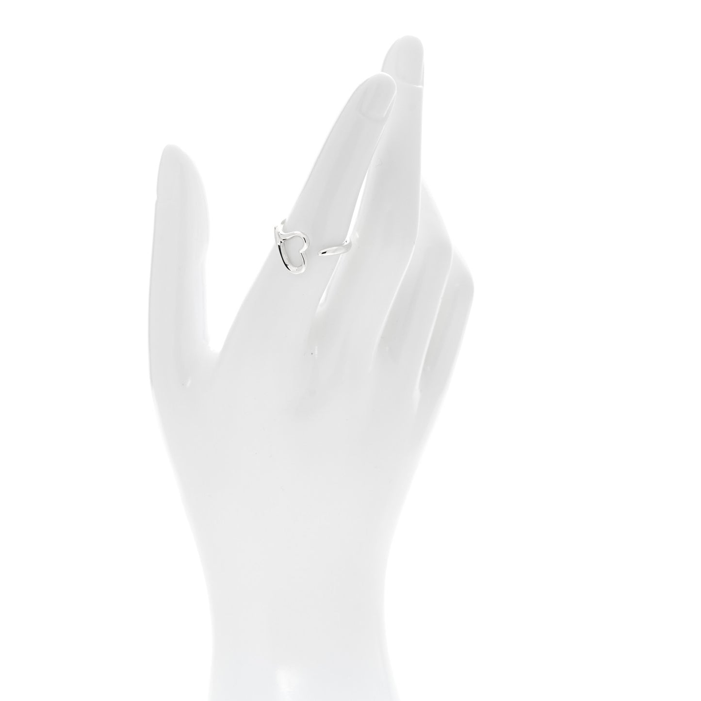 Sterling Silver Elsa Peretti Open Heart Ring 53 6.5
