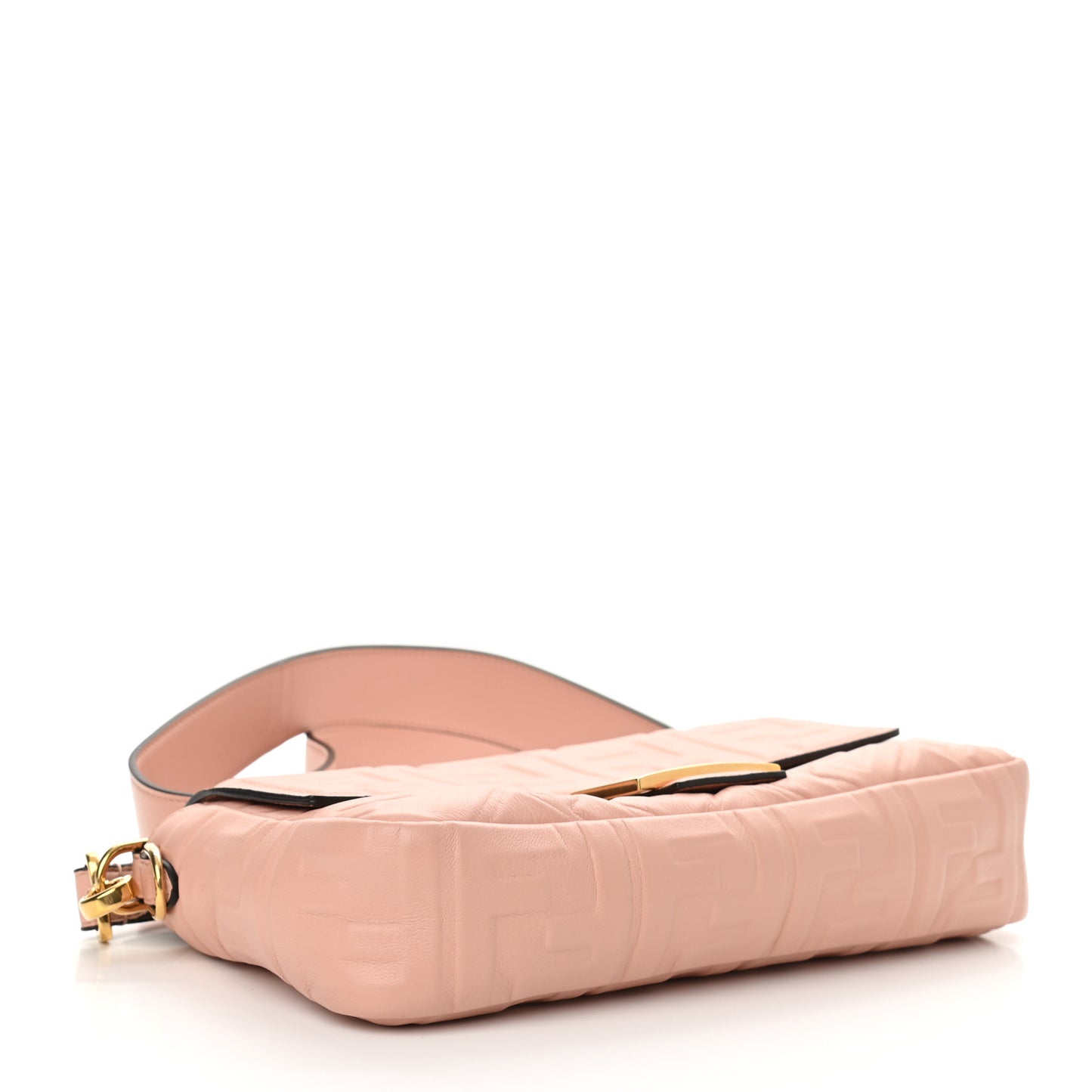 Nappa FF 1974 Embossed Baguette Rosa Bourbon