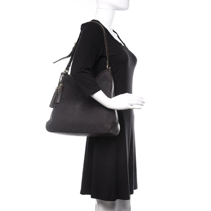 Gucci Monogram Medium Marrakech Hobo Dark Brown 2 of 15