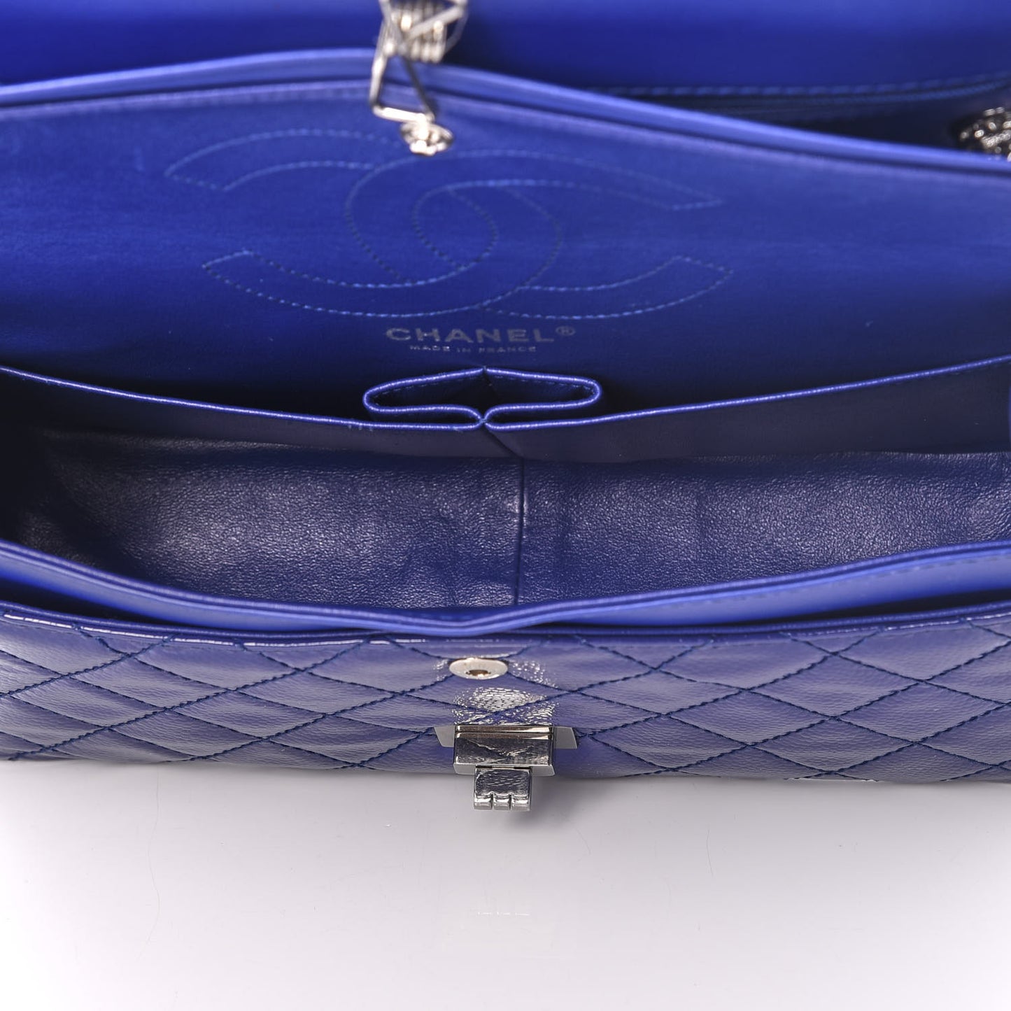 Patent Caviar Quilted 2.55 Reissue 226 Flap Blue