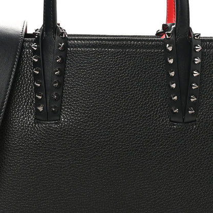 Christian Louboutin Calfskin Spikes Mini East West Cabata Tote Black 7 of 9