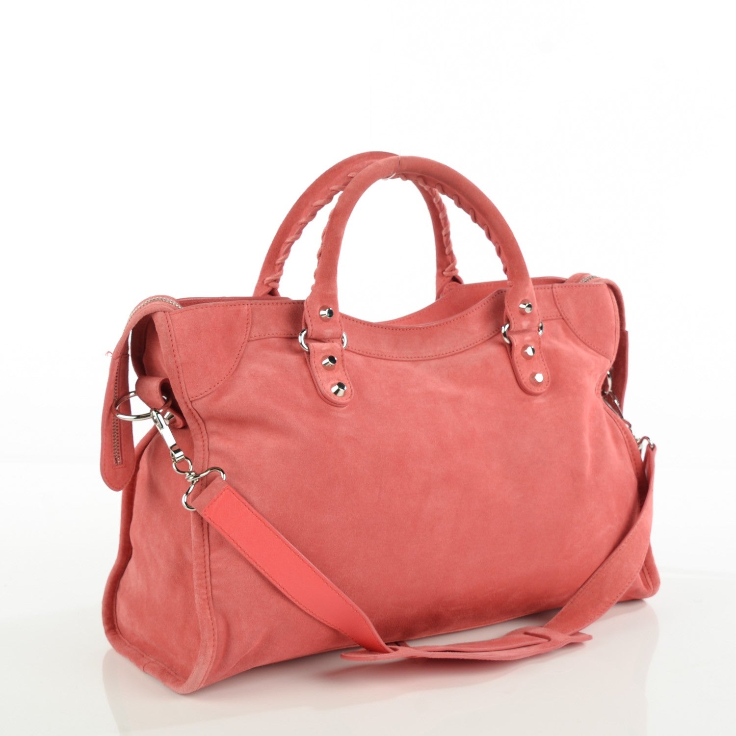 Balenciaga Baby Daim Suede City Rose Flamingo 3 of 12