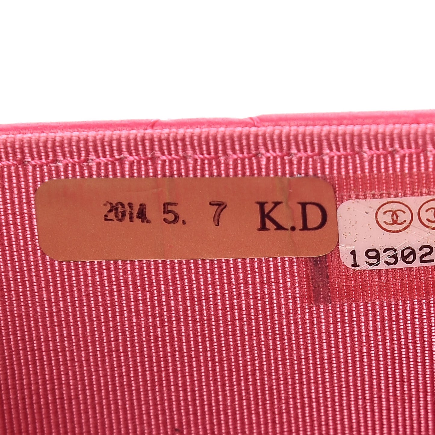 Lambskin Quilted Wallet On Chain WOC Pink