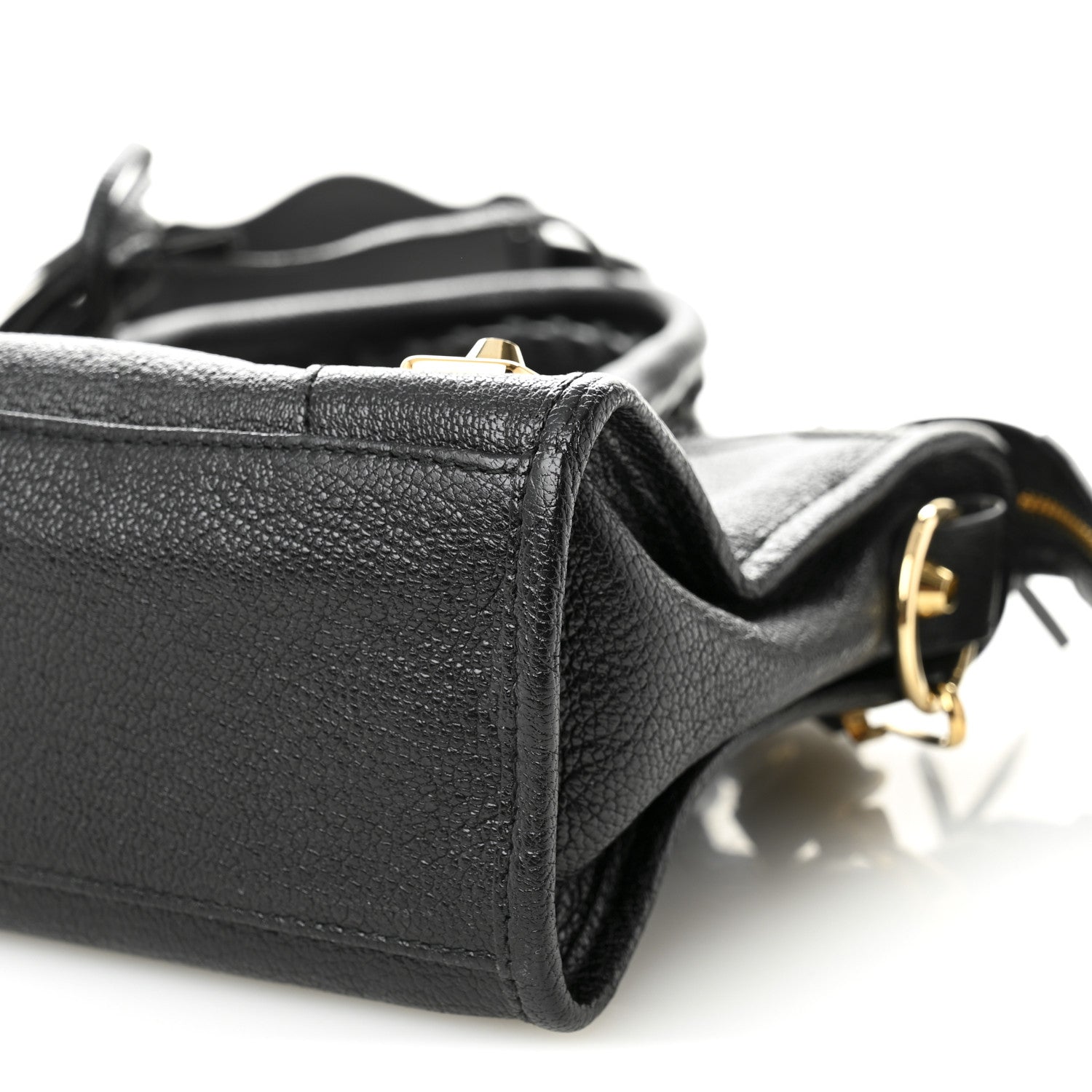 Balenciaga Chevre Gold Metallic Edge Hardware S City Black 10 of 10