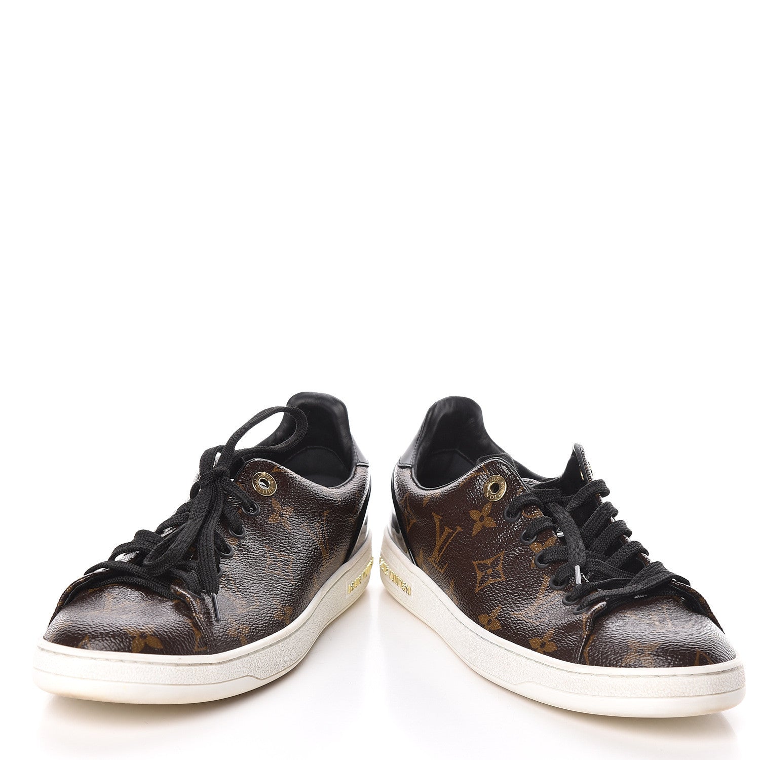 Louis Vuitton Patent Monogram Frontrow Sneakers 38 6 of 10