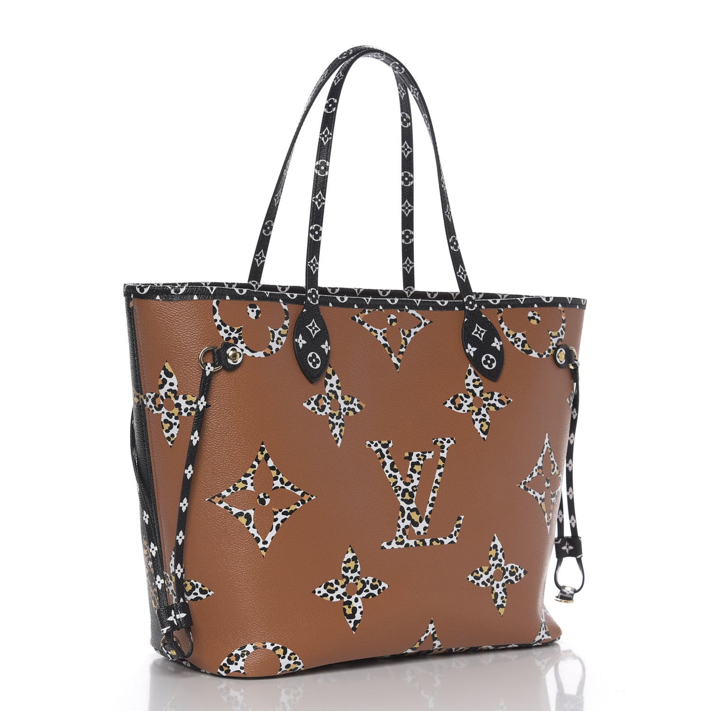 Monogram Giant Jungle Neverfull MM Black