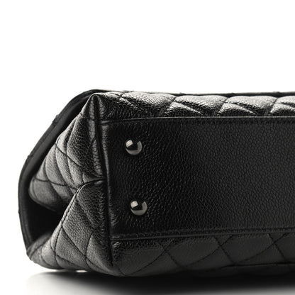 Chanel Caviar Quilted Mini Coco Handle Flap So Black 8 of 9