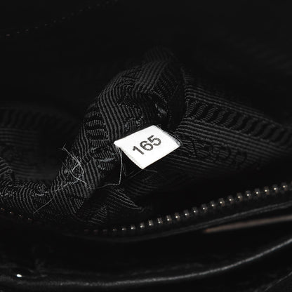 Prada Tessuto Nylon Nappa Braided Gaufre Shopping Satchel Black 8 of 10