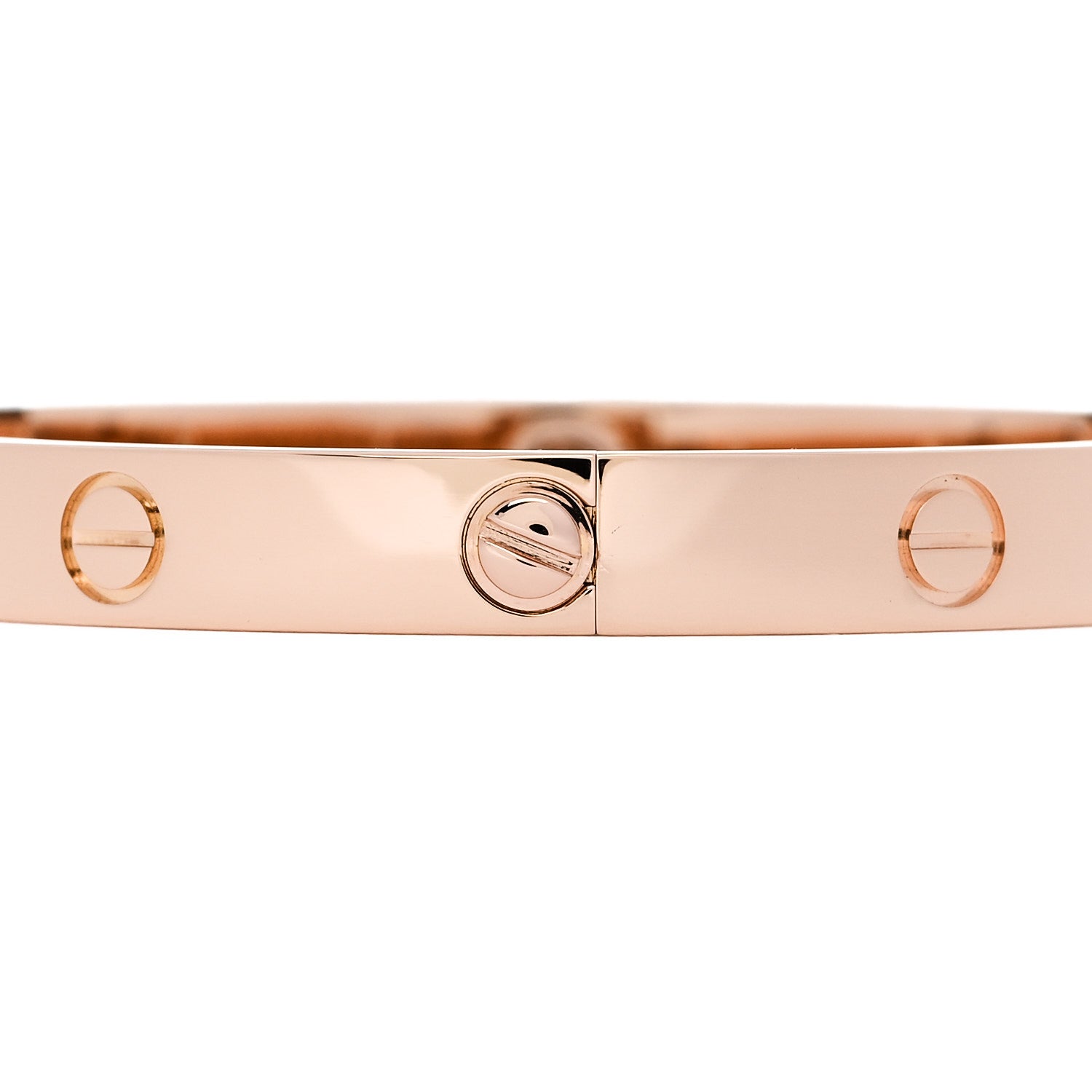 Cartier 18K Pink Gold 4 Diamond LOVE Bracelet 17 3 of 7