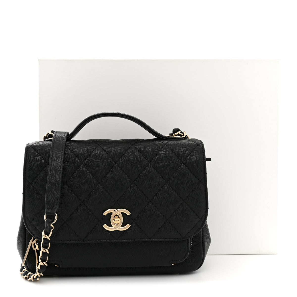 Chanel Caviar Quilted Medium Business Affinity Flap Black 11 of 11