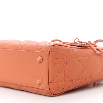 Christian Dior Ultra Matte Calfskin Cannage Mini Lady Dior Orange 10 of 13