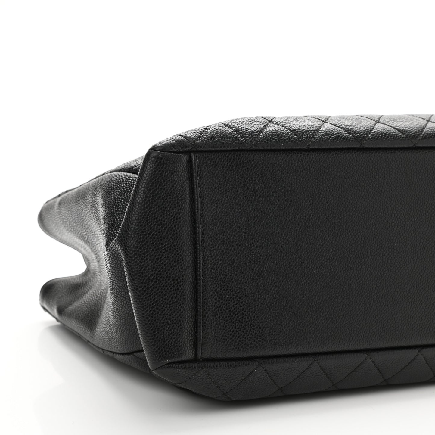 Caviar Quilted Grand Shopping Tote GST Black