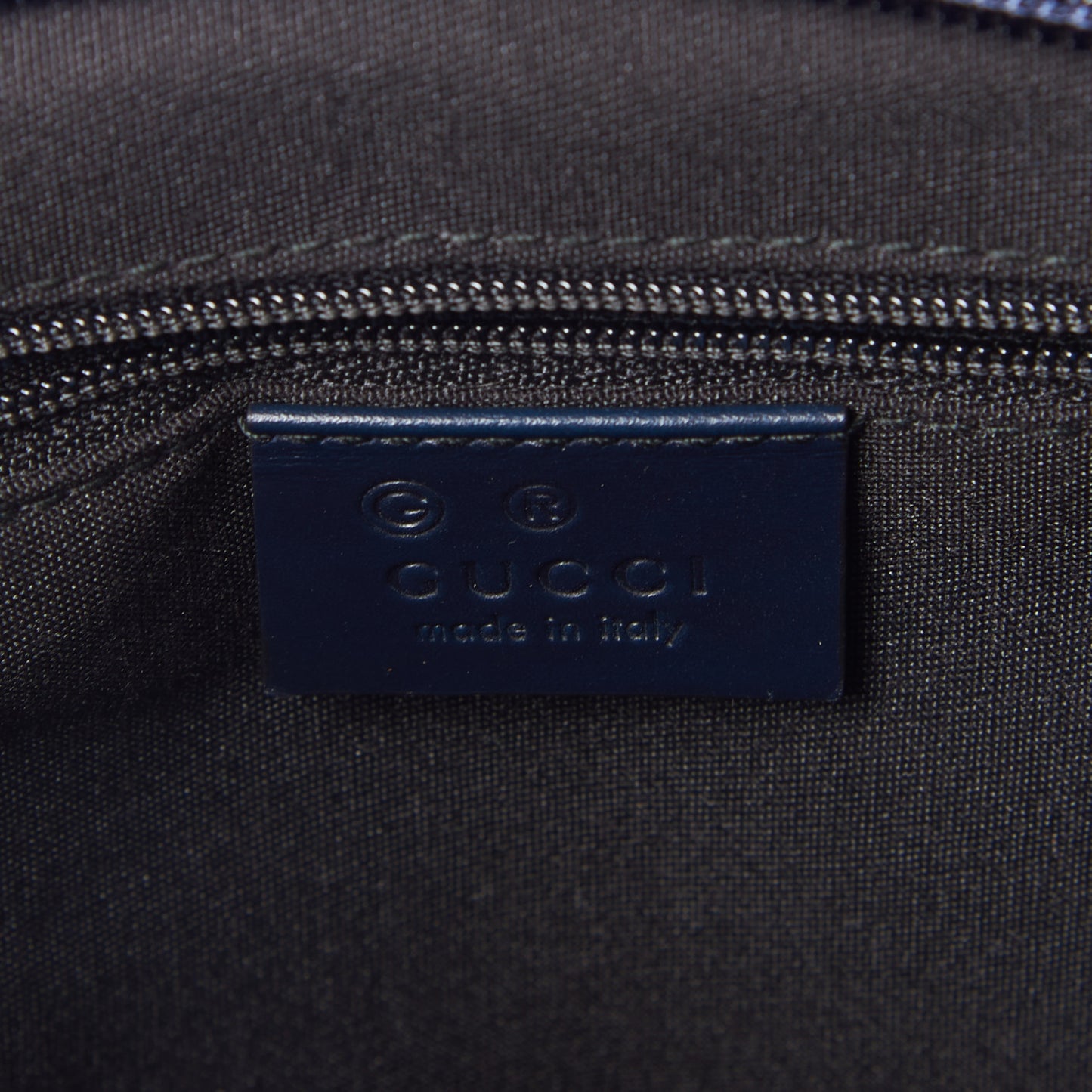 GG Plus Monogram Medium Flat Messenger Bag Navy