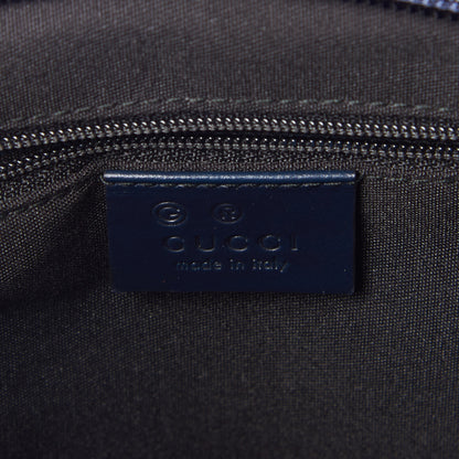 Gucci GG Plus Monogram Medium Flat Messenger Bag Navy 8 of 9