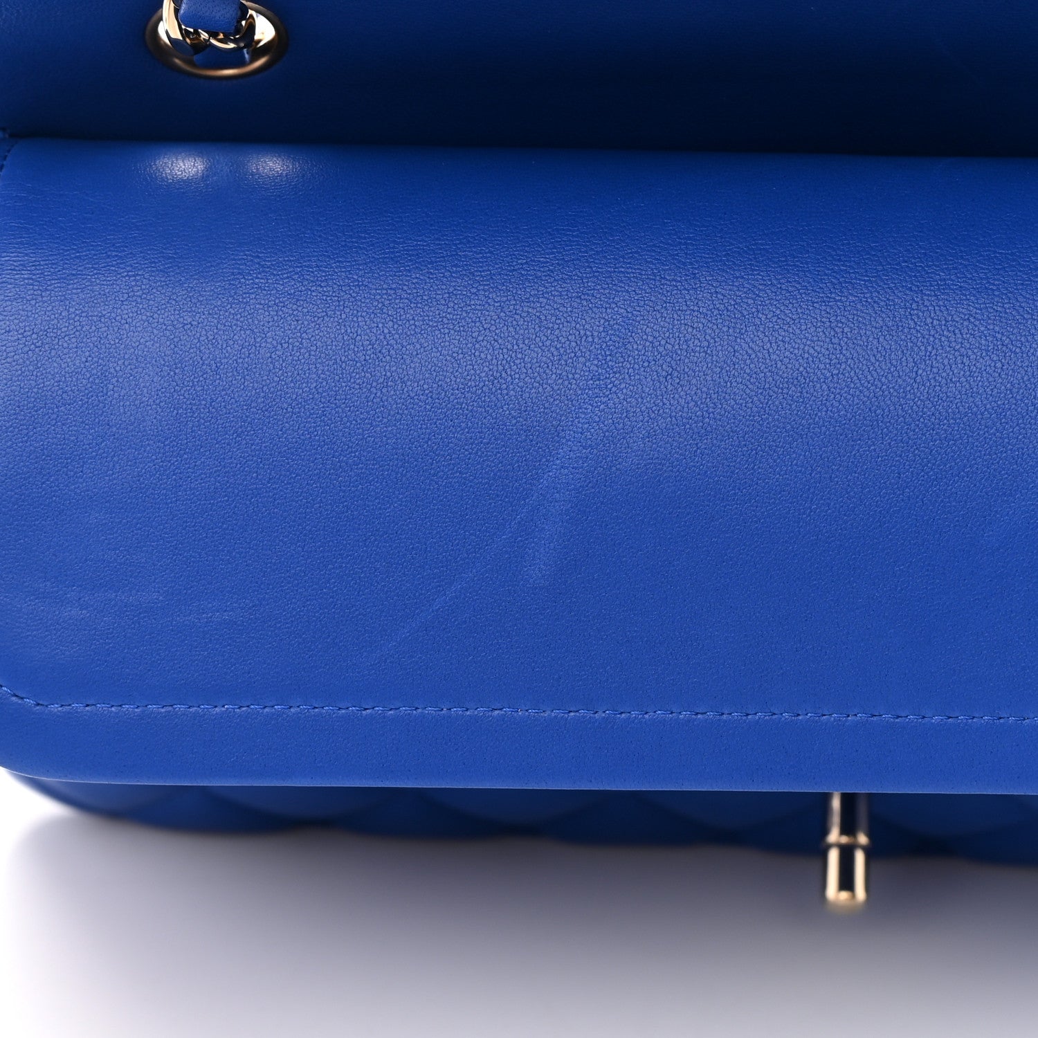 Chanel Lambskin Quilted Medium Double Flap Blue 12 of 16