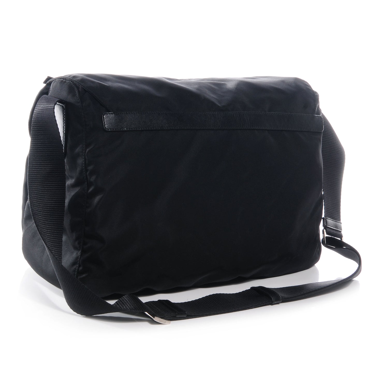 Nylon Vela Messenger Bag Black