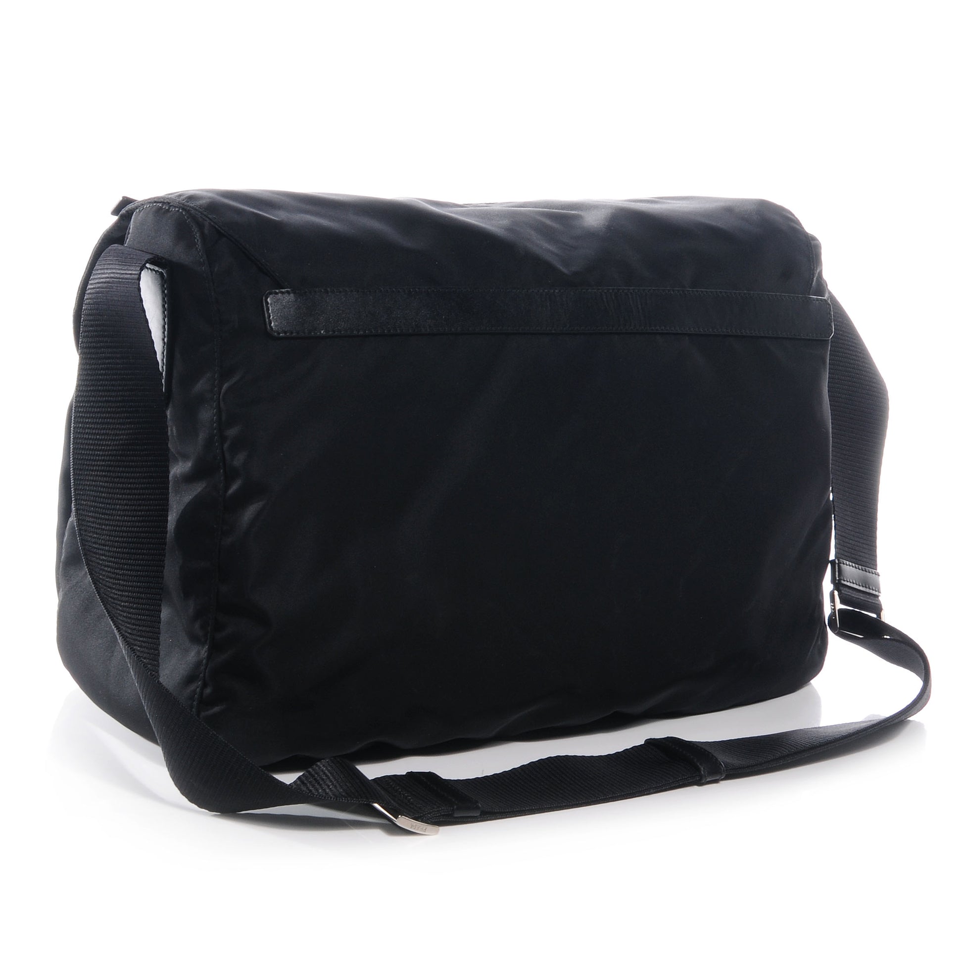 Prada Nylon Vela Messenger Bag Black 3 of 7