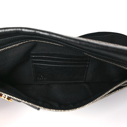 Gucci Fluffy Calfskin Morpheus Messenger Bag Black 5 of 10