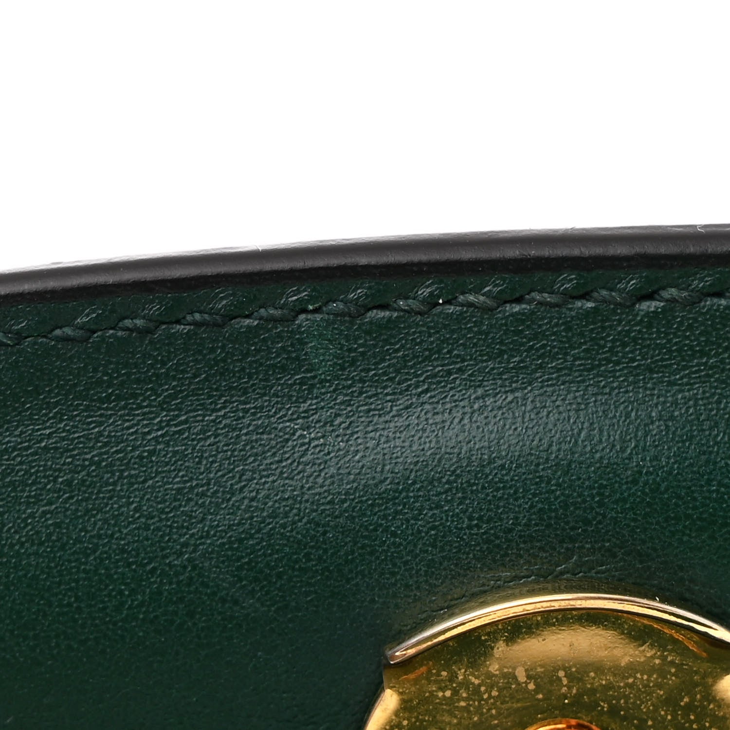 Gucci Smooth Calfskin Small Zumi Top Handle Shoulder Bag Vintage Green 12 of 12