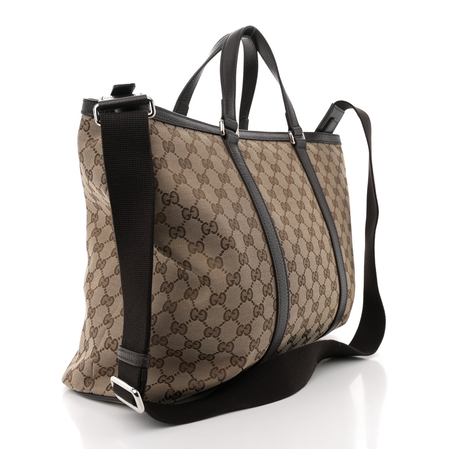 GG Monogram Large Joy Tote Bag Dark Brown