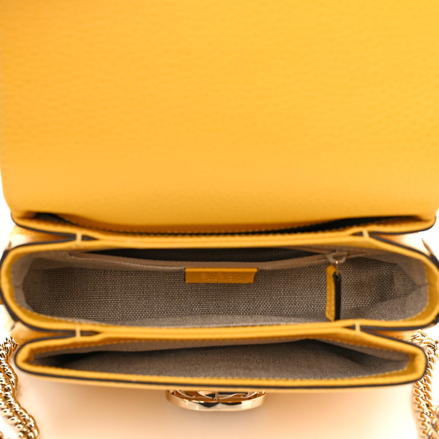 Dollar Calfskin Interlocking G Crossbody Bag New Buttercup