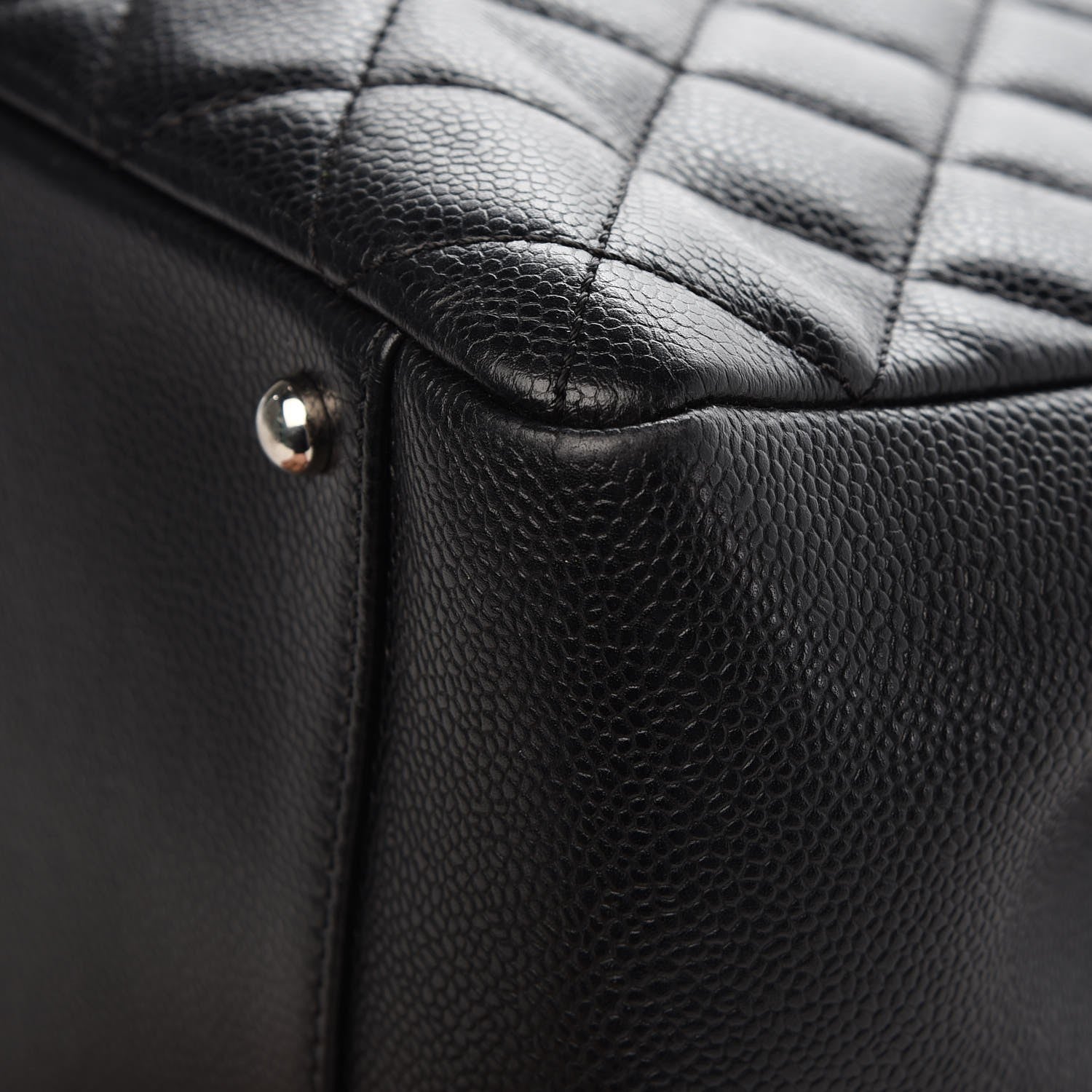 Chanel Caviar Quilted XL Grand Shopping Tote GST Black 9 of 10