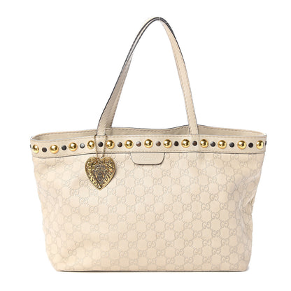 Gucci Guccissima Medium Babouska Shopping Tote Off White 1 of 10