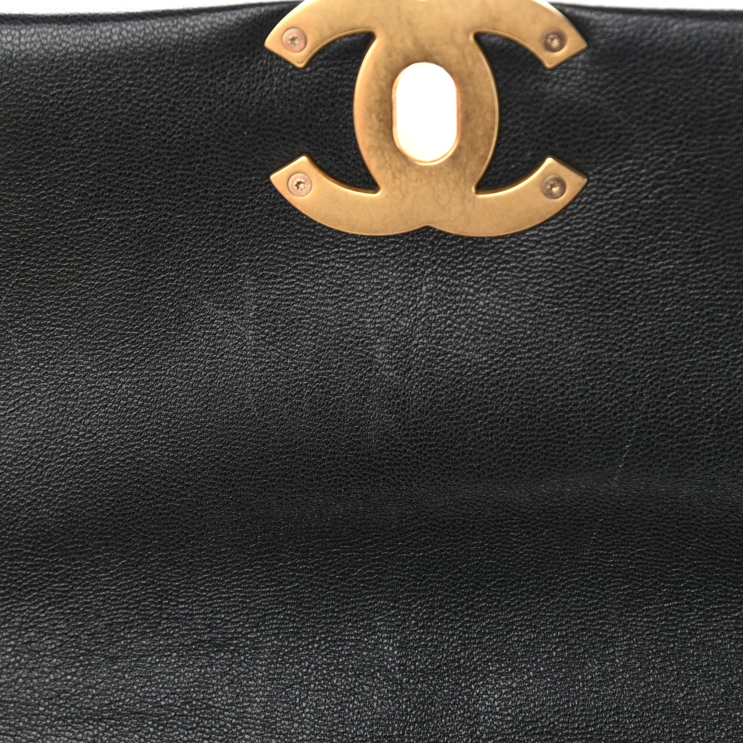 Goatskin Quilted Medium Chanel 19 Flap Black