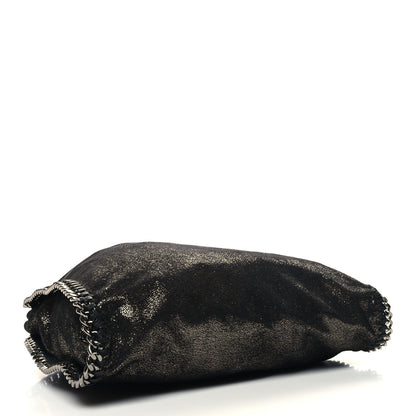 Stella McCartney Chamois Shiny Dotted Falabella Fold Over Tote Ruthenium 4 of 11